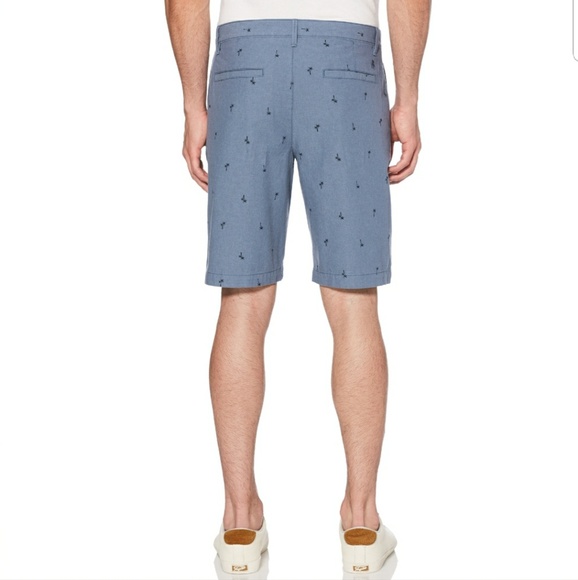 ORIGINAL PENGUIN STRAIGHT FIT PALM PRINT SHORT - Picture 3 of 4